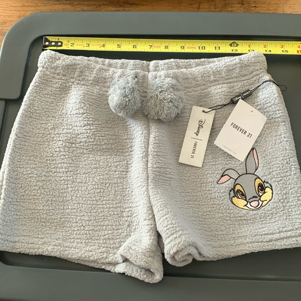 Disney- Forever 21 Kids PJ shorts Thumper character. Fleece